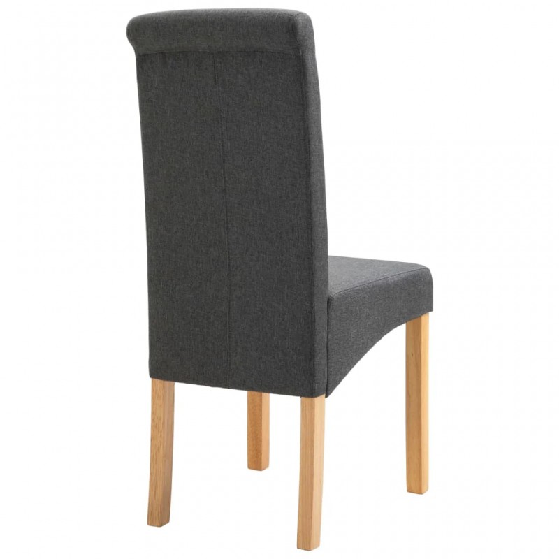Dining Chairs 4 pcs Grey Fabric Dining Chairs 4 pcs Grey Fabric
