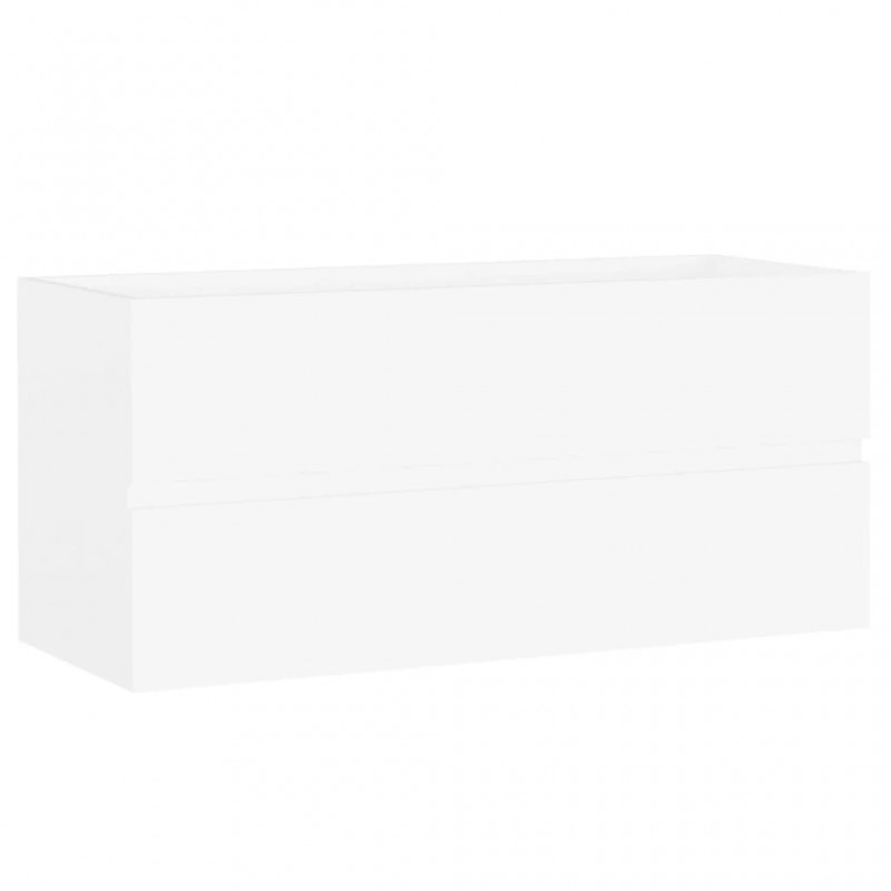 Bathroom Furniture Set White Engineered Wood Bathroom Furniture Set White Engineered Wood