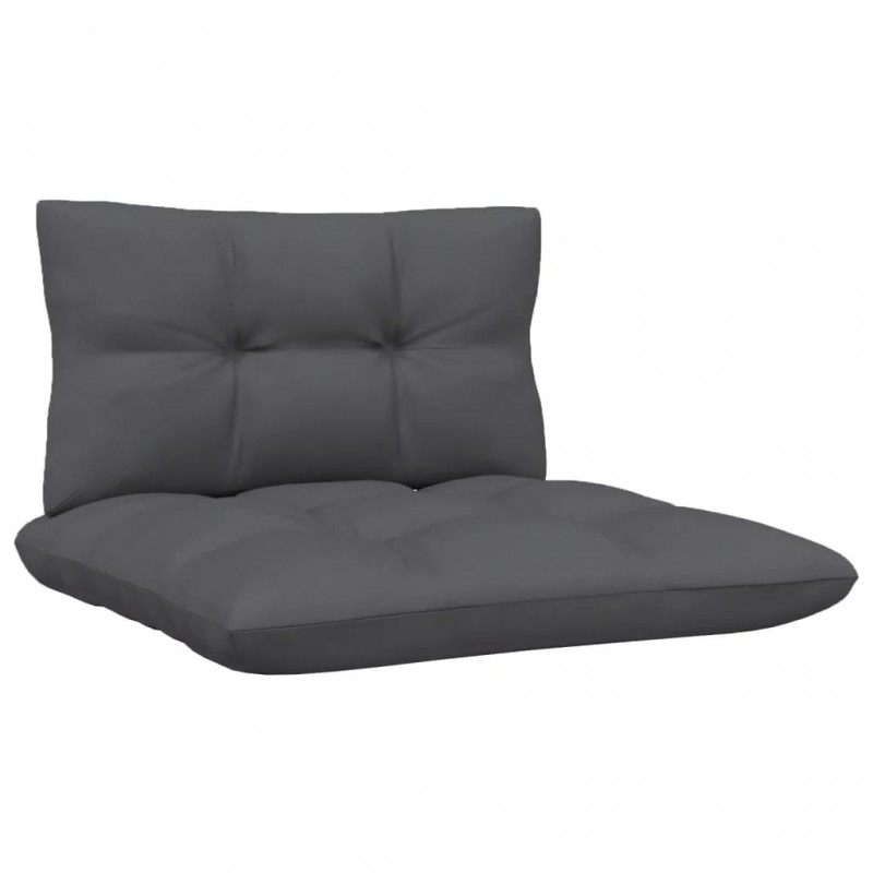 3-Seater Garden Sofa with Anthracite Cushions Solid Pinewood 3-Seater Garden Sofa with Anthracite Cushions Solid Pinewood