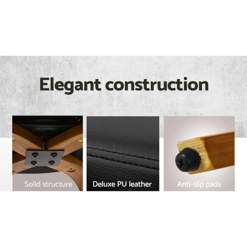 Artiss 4x Bar Stools Swivel Seat Curving Backrest Artiss 4x Bar Stools Swivel Seat Curving Backrest