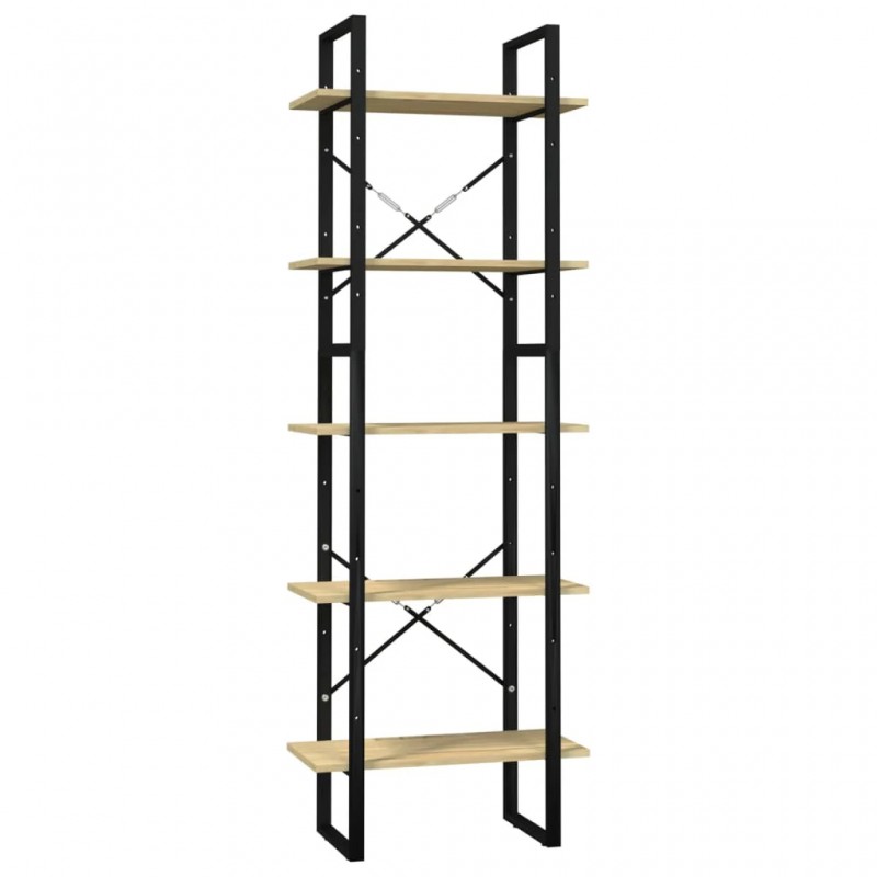 5-Tier Book Cabinet 60x30x175 cm Pinewood 5-Tier Book Cabinet 60x30x175 cm Pinewood