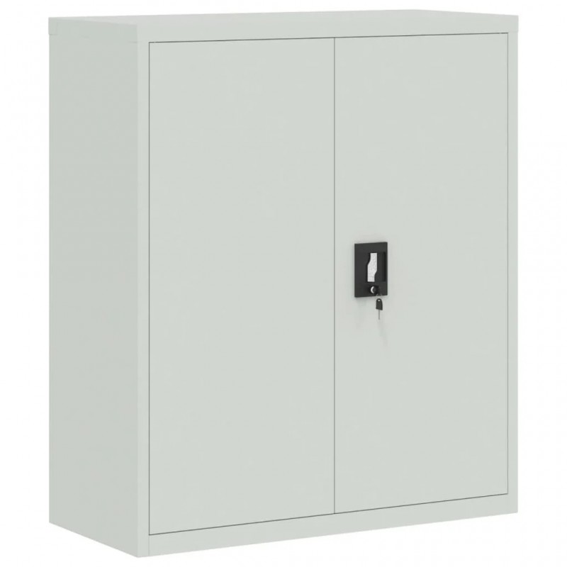 File Cabinet Light Grey 90x40x105 cm Steel File Cabinet Light Grey 90x40x105 cm Steel