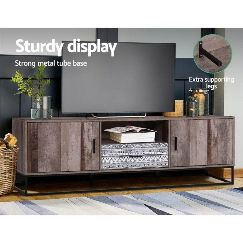 Artiss TV Cabinet Entertainment Unit 180cm Industrial Artiss TV Cabinet Entertainment Unit 180cm Industrial