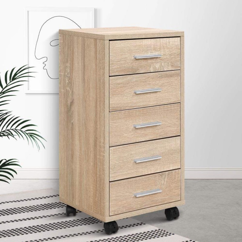 Artiss Filing Cabinet 5 Drawer Office Storage Organiser Artiss Filing Cabinet 5 Drawer Office Storage Organiser