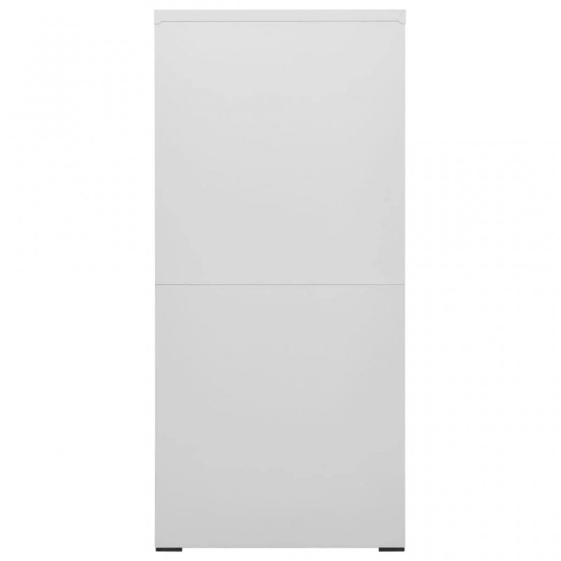 Filing Cabinet Light Grey 46x62x133 cm Steel Filing Cabinet Light Grey 46x62x133 cm Steel