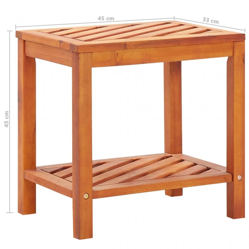 Side Table Solid Acacia Wood 45x33x45 cm Side Table Solid Acacia Wood 45x33x45 cm