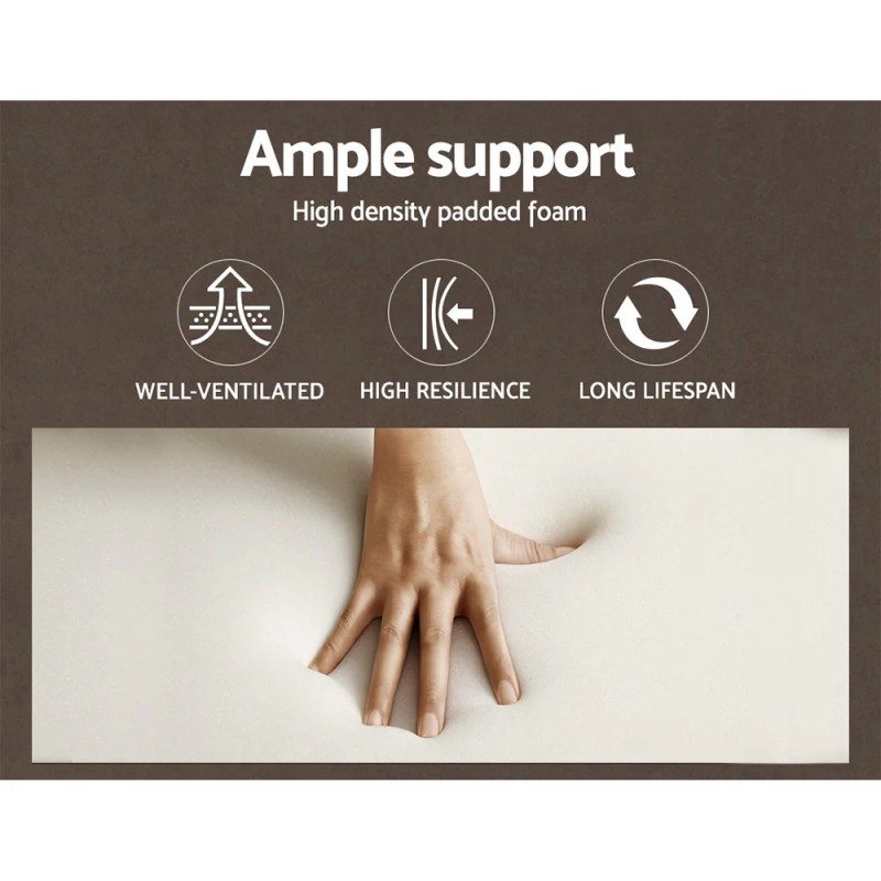 Artiss Wooden Office Chair Fabric Seat Black Artiss Wooden Office Chair Fabric Seat Black