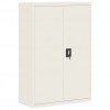 File Cabinet White 90x40x140 cm Steel