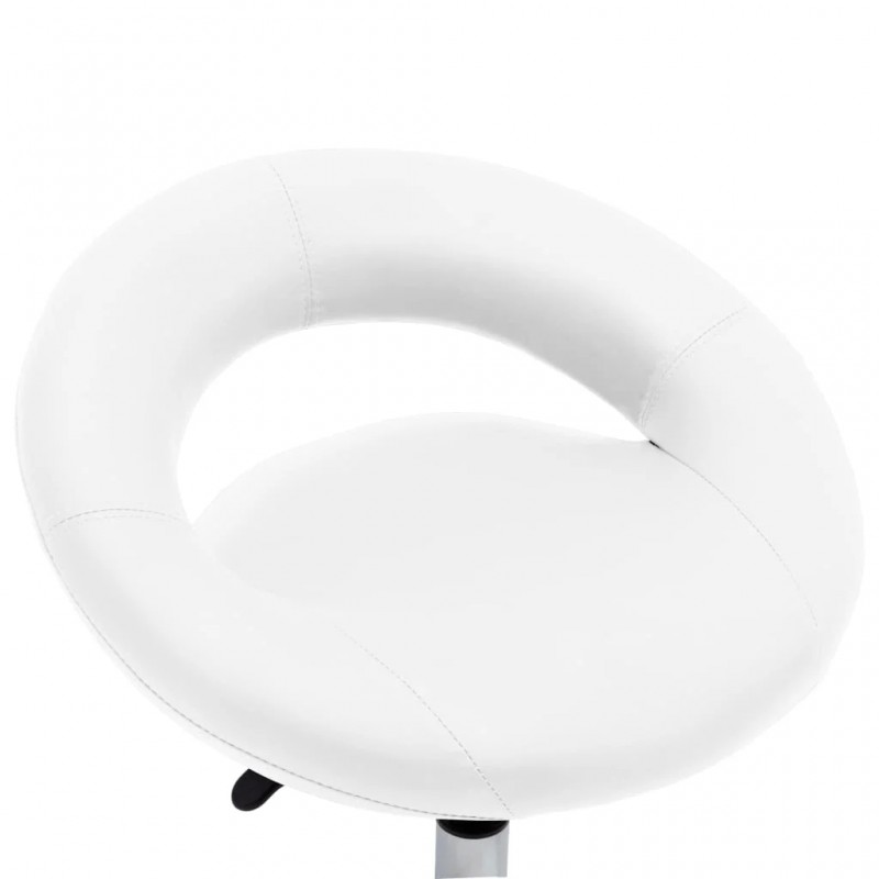 Swivel Dining Chair White Faux Leather Swivel Dining Chair White Faux Leather