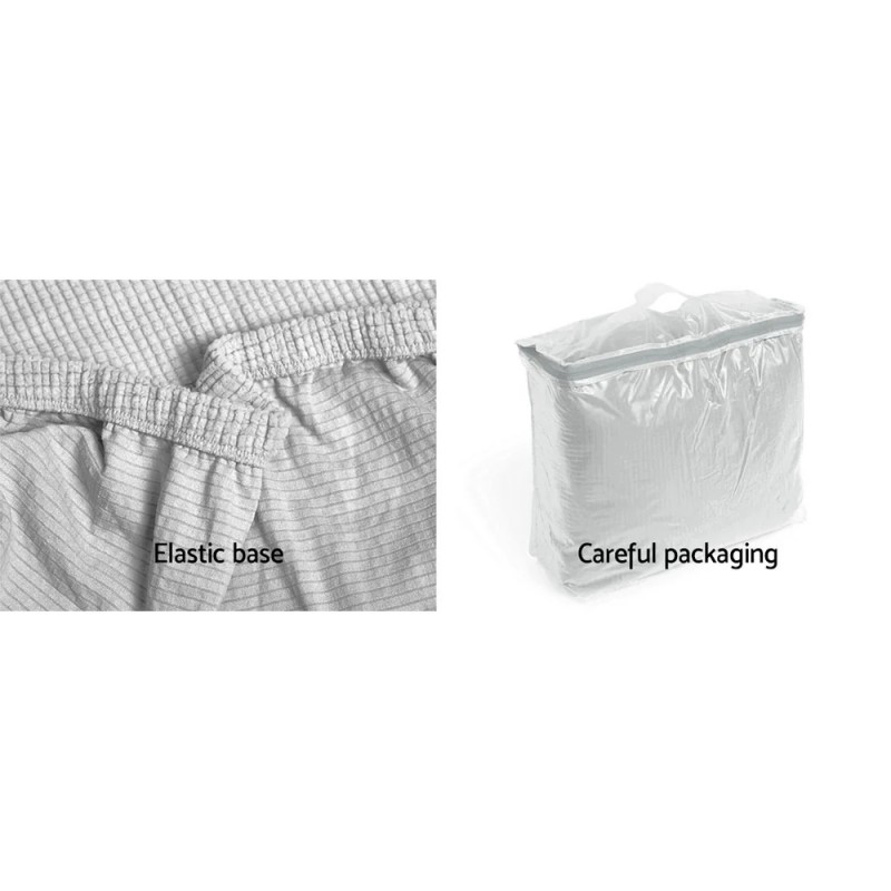 Artiss Sofa Cover Couch Covers 3 Seater High Stretch Grey Artiss Sofa Cover Couch Covers 3 Seater High Stretch Grey