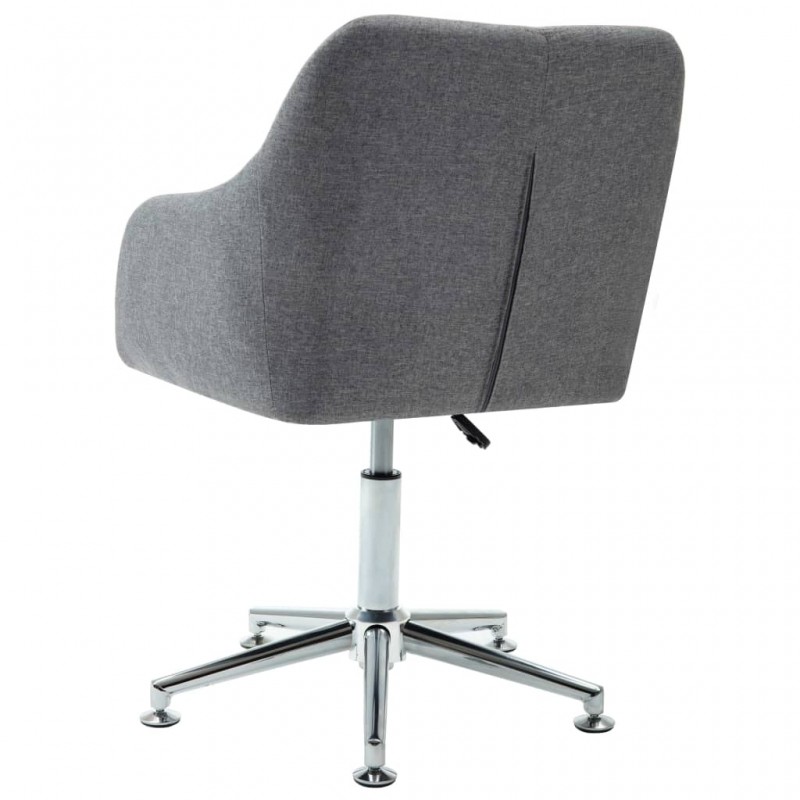 Swivel Dining Chair Light Grey Fabric Swivel Dining Chair Light Grey Fabric