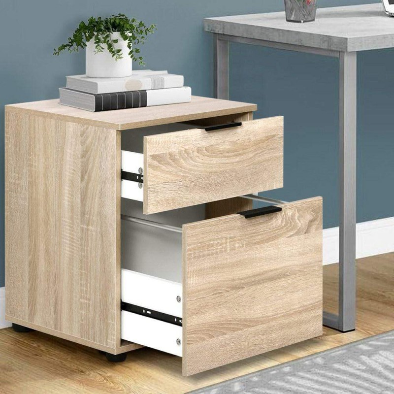 Artiss Filing Cabinet 2 Drawer Office Storage Organiser Artiss Filing Cabinet 2 Drawer Office Storage Organiser