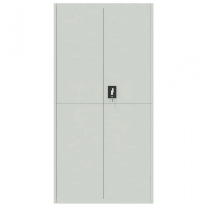 File Cabinet Light Grey 90x40x180 cm Steel File Cabinet Light Grey 90x40x180 cm Steel