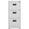 Filing Cabinet Light Grey 46x62x102.5 cm Steel