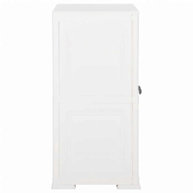 Plastic Cabinet 79x43x85.5 cm Wood Design Angora White Plastic Cabinet 79x43x85.5 cm Wood Design Angora White