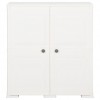 Plastic Cabinet 79x43x85.5 cm Wood Design Angora White