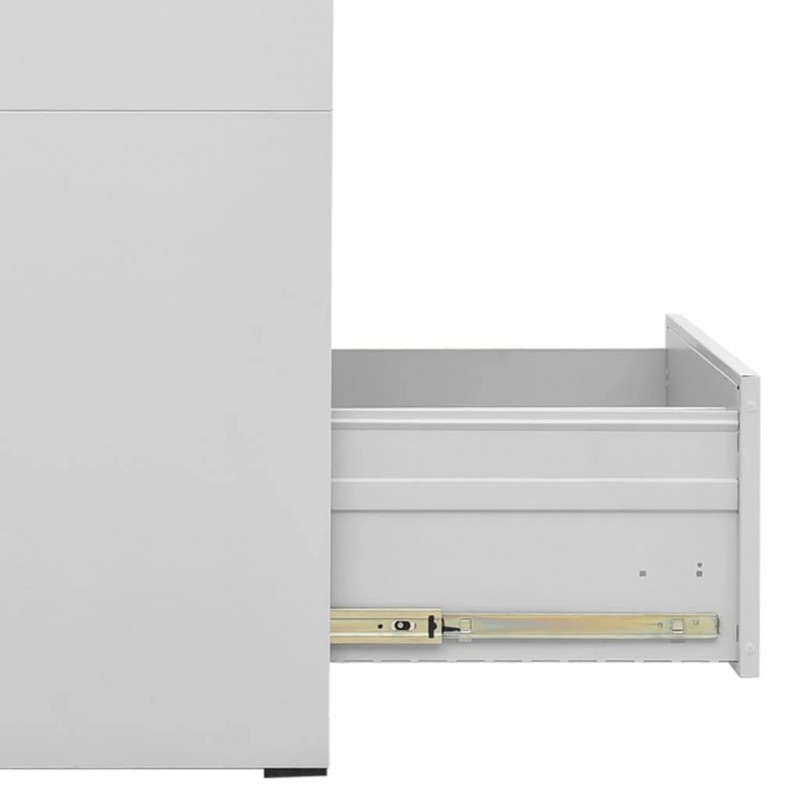 Filing Cabinet Light Grey 46x62x102.5 cm Steel Filing Cabinet Light Grey 46x62x102.5 cm Steel