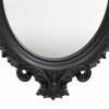 Wall Mirror Castle Style 56x76 cm Black
