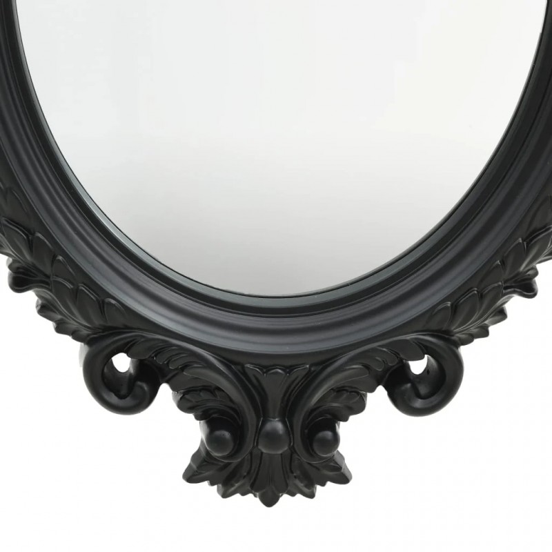Wall Mirror Castle Style 56x76 cm Black Wall Mirror Castle Style 56x76 cm Black