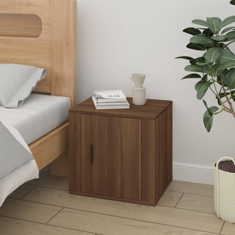 Bedside Cabinets 2 pcs Brown Oak 50x39x47 cm Bedside Cabinets 2 pcs Brown Oak 50x39x47 cm
