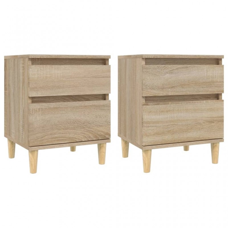 Bedside Cabinets 2 pcs Sonoma Oak 40x35x50 cm Bedside Cabinets 2 pcs Sonoma Oak 40x35x50 cm
