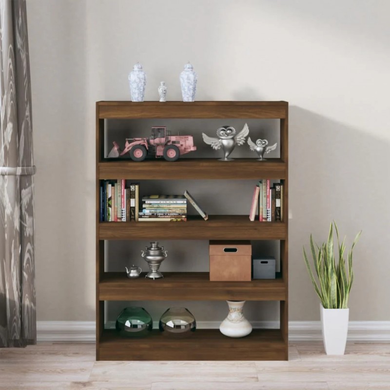 Book Cabinet/Room Divider Brown Oak 100x30x135 cm Book Cabinet/Room Divider Brown Oak 100x30x135 cm