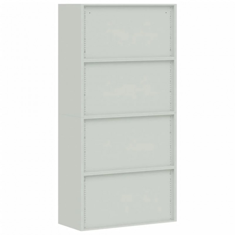 File Cabinet Light Grey 90x40x180 cm Steel File Cabinet Light Grey 90x40x180 cm Steel