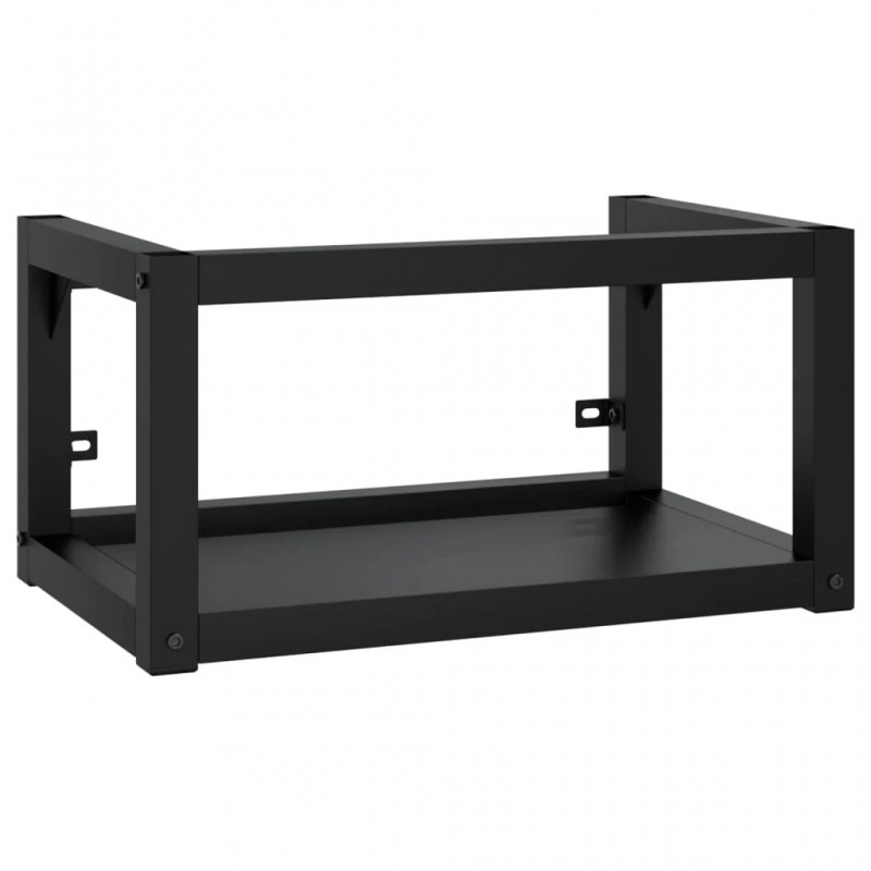 Wall-mounted Bathroom Washbasin Frame Black 59x38x31 cm Iron Wall-mounted Bathroom Washbasin Frame Black 59x38x31 cm Iron