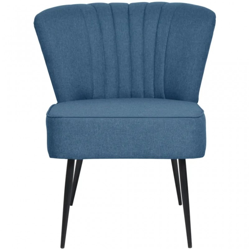 Cocktail Chair Blue Fabric Cocktail Chair Blue Fabric