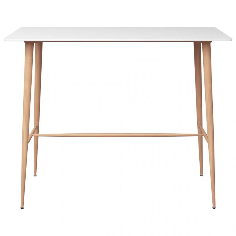 5 Piece Bar Set White and Grey 5 Piece Bar Set White and Grey