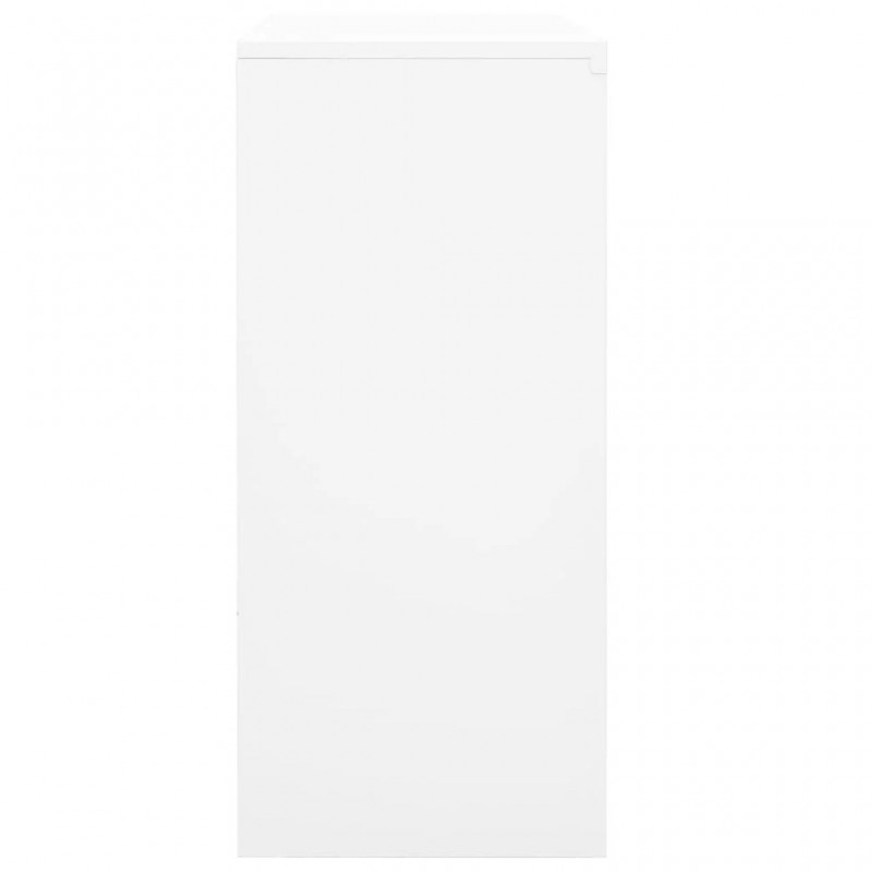 Office Cabinet with Sliding Door White 90x40x90 cm Steel Office Cabinet with Sliding Door White 90x40x90 cm Steel