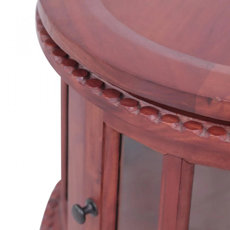 Vitrine Cabinet Brown 50x50x76 cm Solid Mahogany Wood Vitrine Cabinet Brown 50x50x76 cm Solid Mahogany Wood