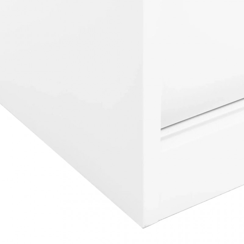 Office Cabinet with Sliding Door White 90x40x90 cm Steel Office Cabinet with Sliding Door White 90x40x90 cm Steel