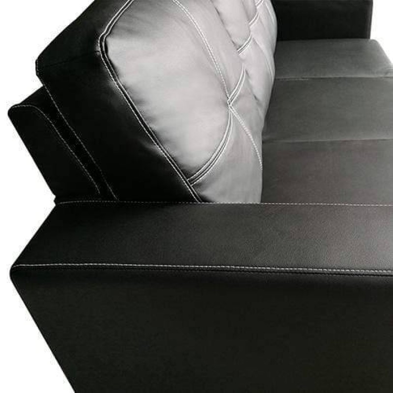 3 Seater sofa Black Color Lounge Set for Living Room Couch with Chaise 3 Seater sofa Black Color Lounge Set for Living Room Couch with Chaise