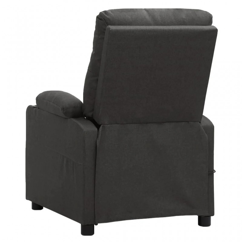 Recliner Chair Dark Grey Fabric Recliner Chair Dark Grey Fabric