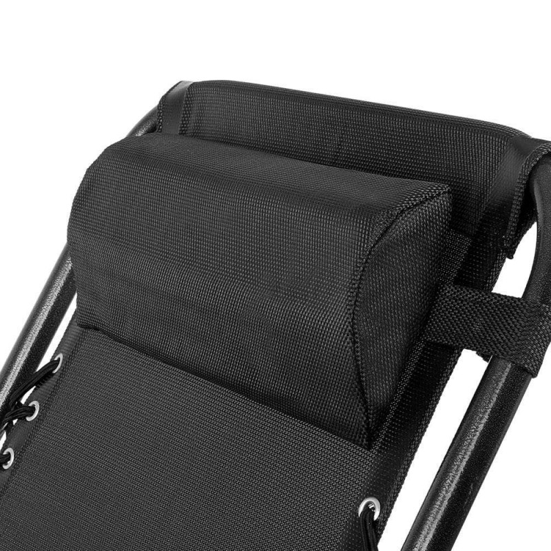 Gardeon Zero Gravity Chair Folding Outdoor Recliner Adjustable Sun Lounge Camping Black Gardeon Zero Gravity Chair Folding Outdoor Recliner Adjustable Sun Lounge Camping Black