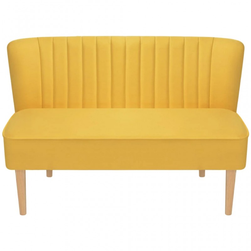 Sofa Fabric 117x55.5x77 cm Yellow Sofa Fabric 117x55.5x77 cm Yellow