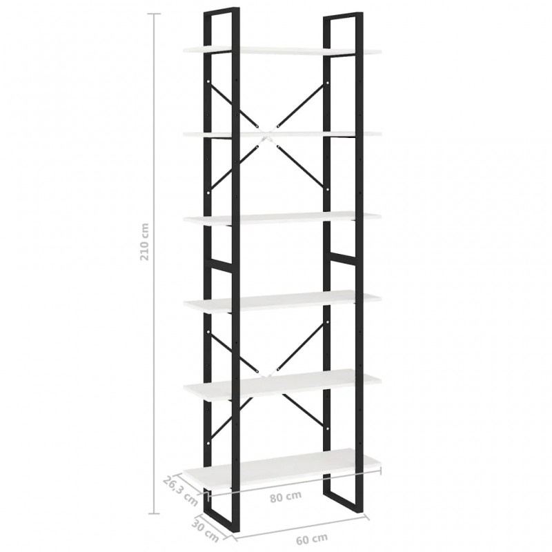 High Cabinet White 80x30x210 cm Solid Pine Wood High Cabinet White 80x30x210 cm Solid Pine Wood