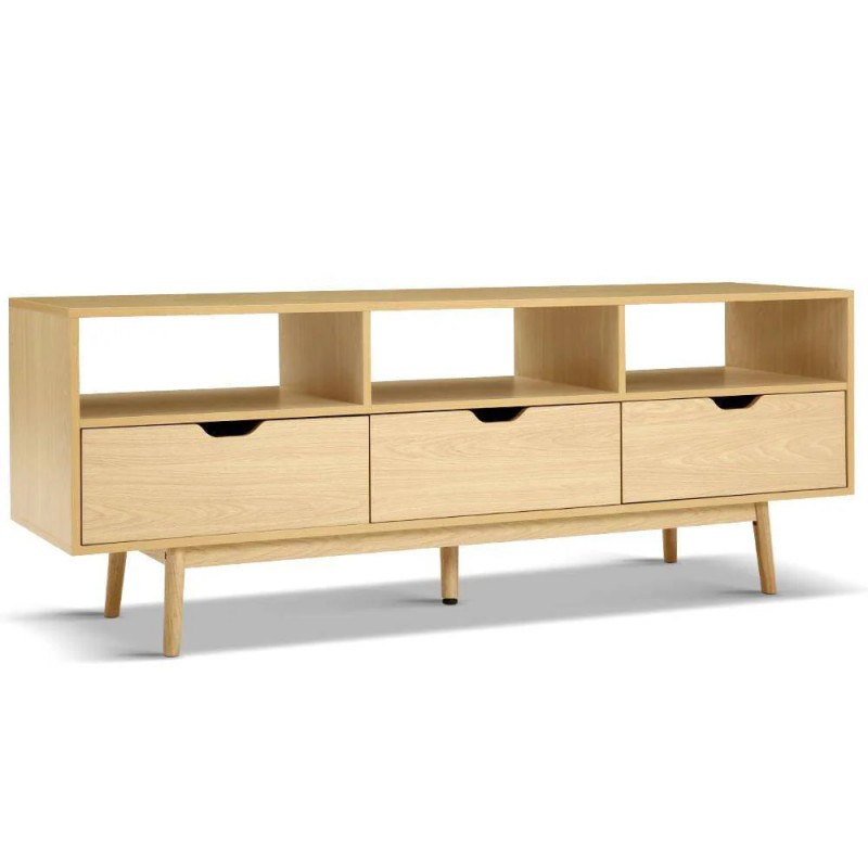 Artiss Wooden Scandinavian Entertainment Unit Natural