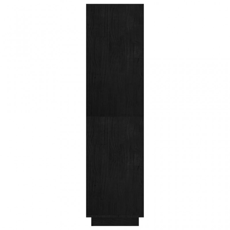 Book Cabinet/Room Divider Black 80x35x135 cm Solid Pinewood Book Cabinet/Room Divider Black 80x35x135 cm Solid Pinewood