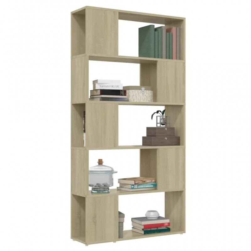 Book Cabinet Room Divider Sonoma Oak 80x24x155 cm Engineered Wood Book Cabinet Room Divider Sonoma Oak 80x24x155 cm Engineered Wood