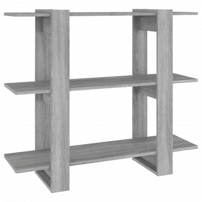 Book Cabinet/Room Divider Grey Sonoma 100x30x87 cm Book Cabinet/Room Divider Grey Sonoma 100x30x87 cm