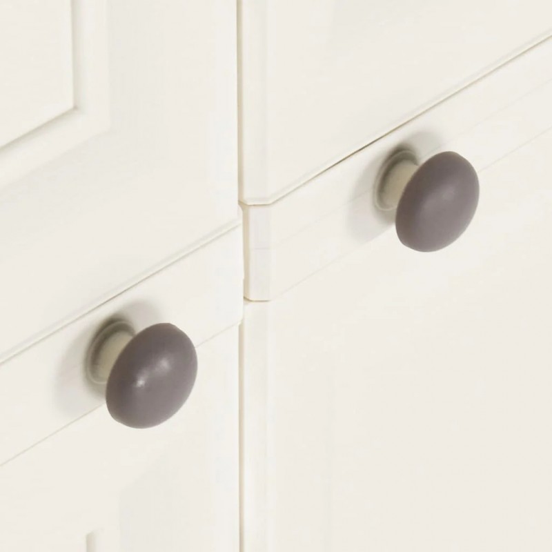 Plastic Cabinet 79x43x125 cm Wood Design Angora White Plastic Cabinet 79x43x125 cm Wood Design Angora White