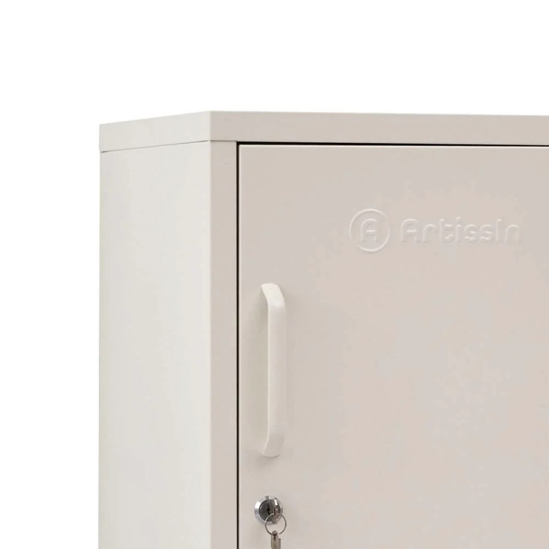 ArtissIn Bedside Table Metal Cabinet - MINI White ArtissIn Bedside Table Metal Cabinet - MINI White