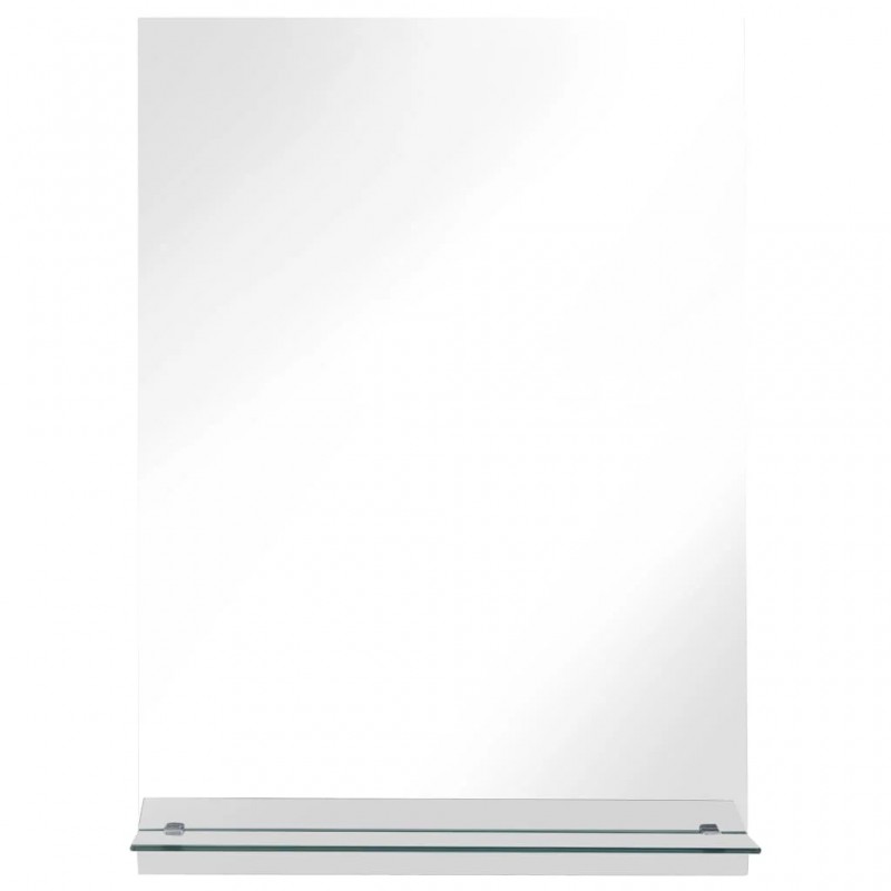 Wall Mirror with Shelf 40x60 cm Tempered Glass Wall Mirror with Shelf 40x60 cm Tempered Glass