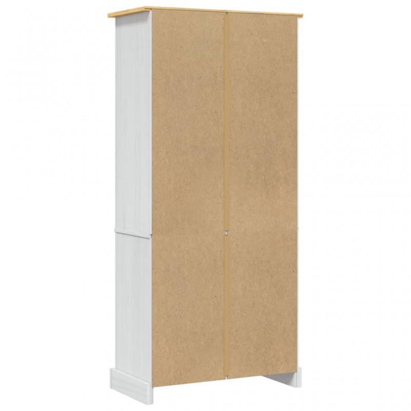 Cupboard Mexican Pine Corona Range White 80x40x170 cm Cupboard Mexican Pine Corona Range White 80x40x170 cm
