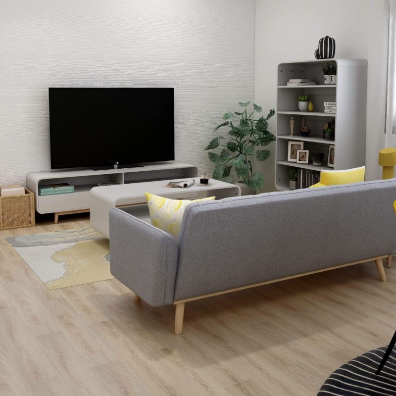 Nicholas 3-Seater Light Grey Foldable Sofa Bed Nicholas 3-Seater Light Grey Foldable Sofa Bed