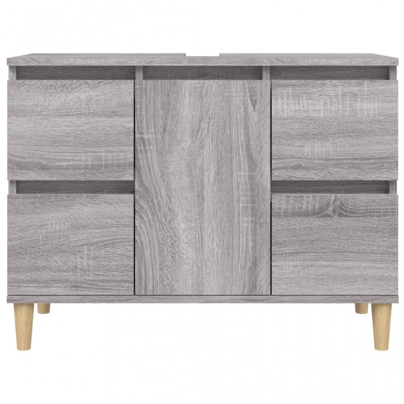 Sink Cabinet Grey Sonoma 80x33x60 cm Engineered Wood Sink Cabinet Grey Sonoma 80x33x60 cm Engineered Wood