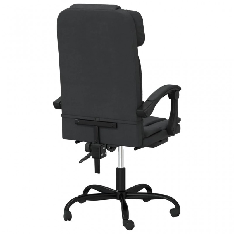 Reclining Office Chair Black Faux Leather Reclining Office Chair Black Faux Leather
