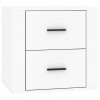 Wall-mounted Bedside Cabinet White 50x36x47 cm